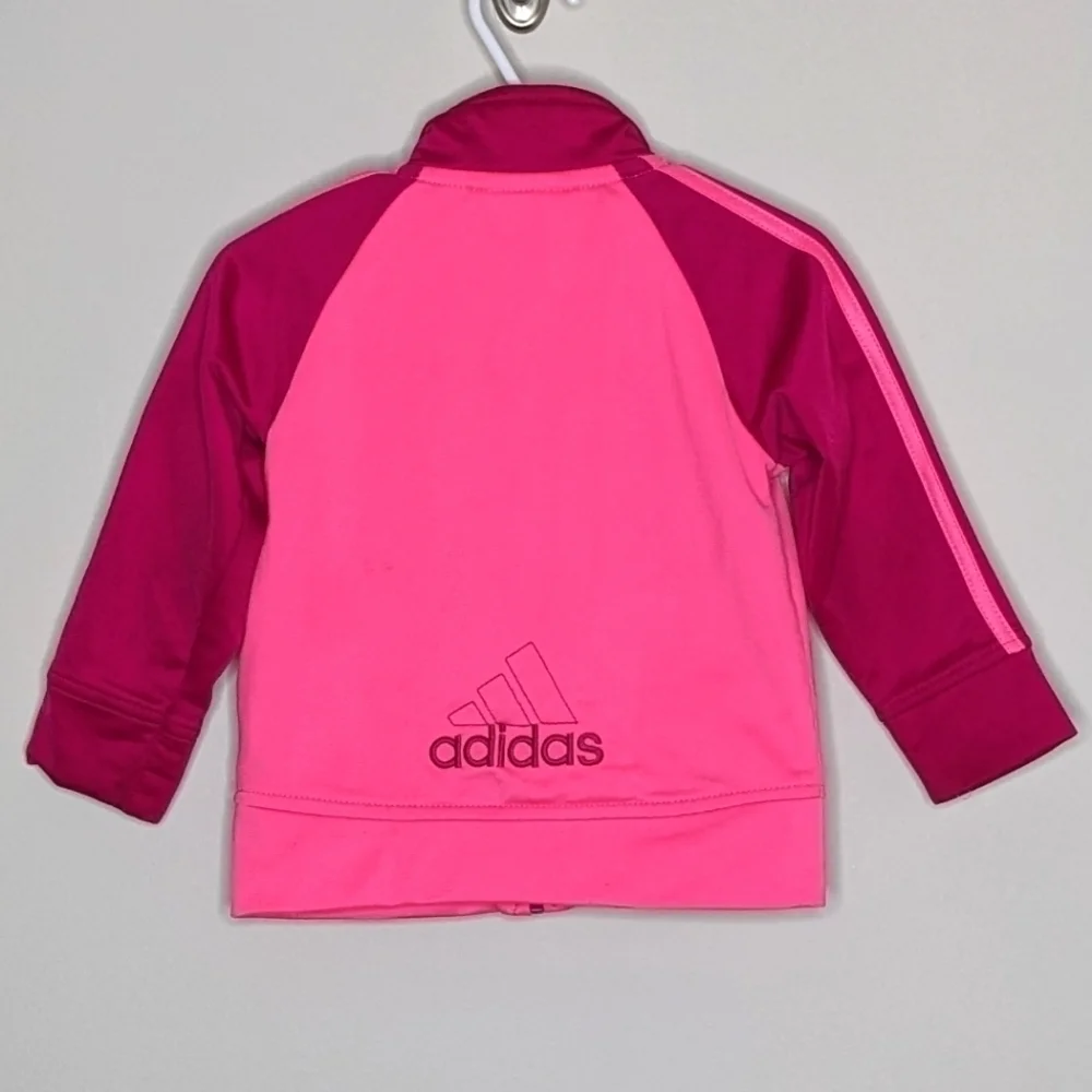 Adidas Pink Athletic Track Jacket 18m